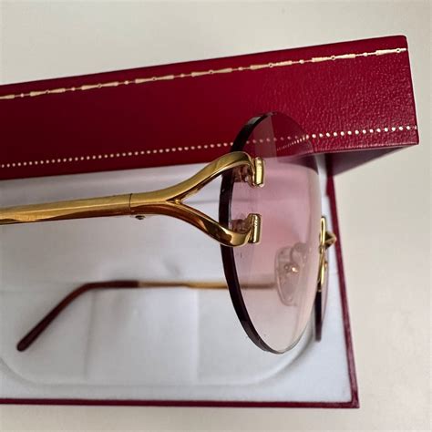 cartier big c|cartier c decor rimless glasses.